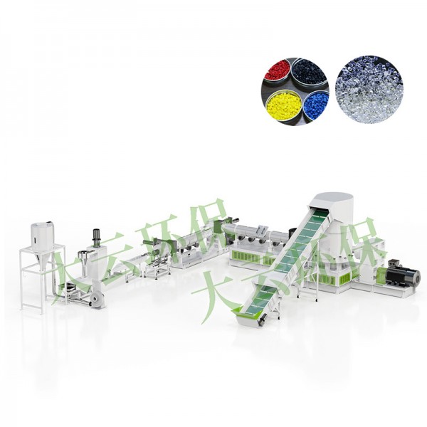 Интегрирана рециклираща пелетизираща машина Jwell Three Machine